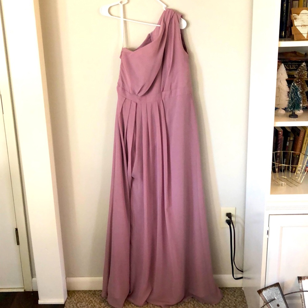 David’s Bridal Mauve Floor length dress